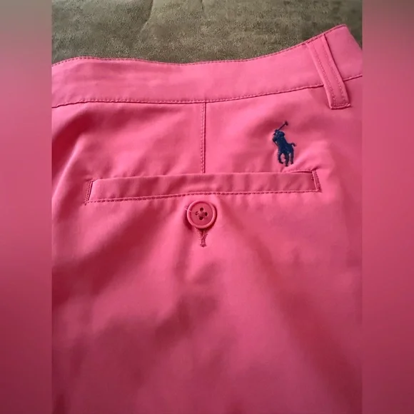 Polo Ralph Lauren 38T x 11" Red Flat Front Chino Shorts - Picture 3 of 6